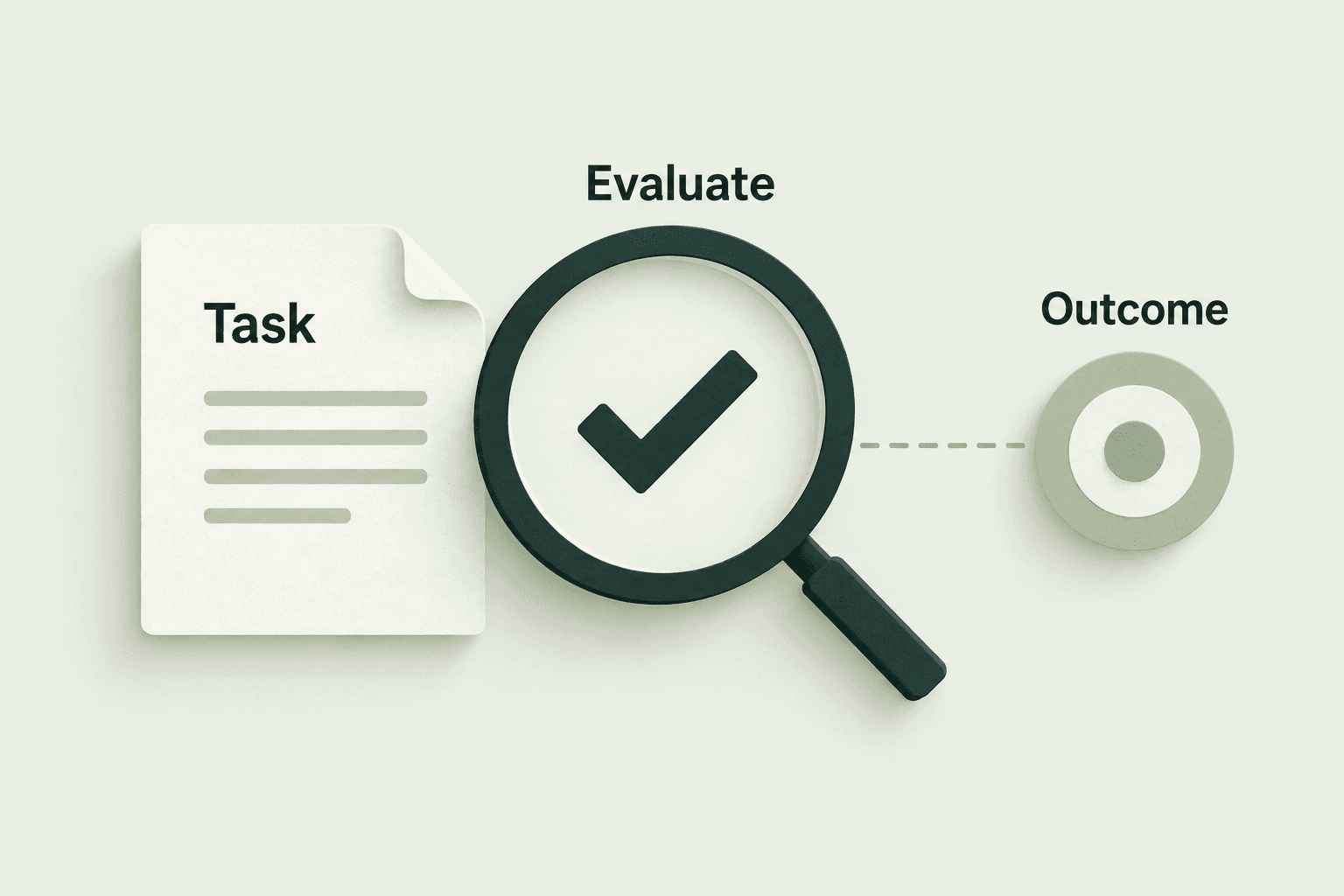 Deliverables are evaluated against task objectives.